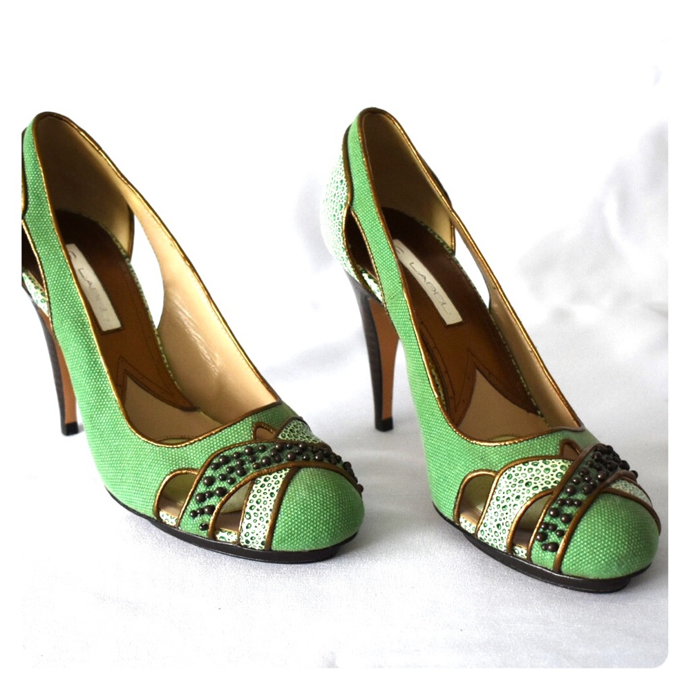 C label couture high heels